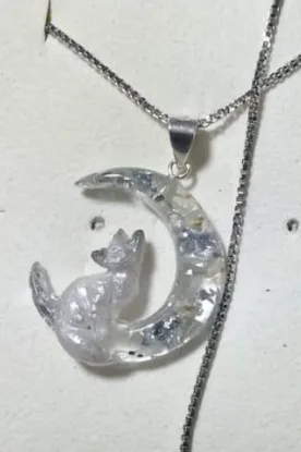 Dije de zorro con luna en plata, enviado por M.C.